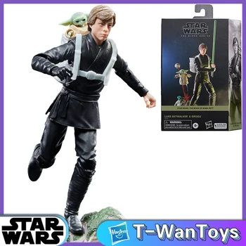 Nové V Zásob Hasbro Star Wars Black Series Luke Skywalker & Grogu 6-Palcový(15 cm) s 9 Príslušenstvo Zberateľskú Model Hračky