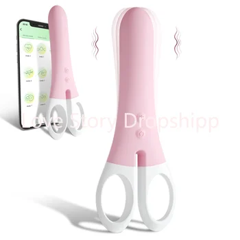 Nožnice Diaľkové Ovládanie Vibrátor s APLIKÁCIU Bluetooth Sexuálne Hračky pre Dlhé Vzdialenosti Pár G Mieste Klitorálny Vibračný Stimulátor Ženy