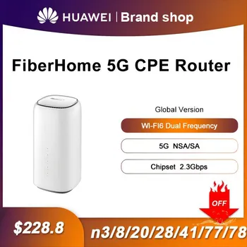 Odomknutý Fiberhome 5G CPE Router Cat19 NSA+SA N41/n77/n78 Bezdrôtový Modem 5g WiFi Router Sim Karty Zosilňovače Gigabit Router, Rj11