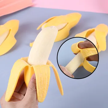 Peeling Banán Squeeze Prebiť Fidget Hračky Rozbalí Squeeze Žart Triky Relaxačná odbúranie Stresu Deti Hračky pre Dary
