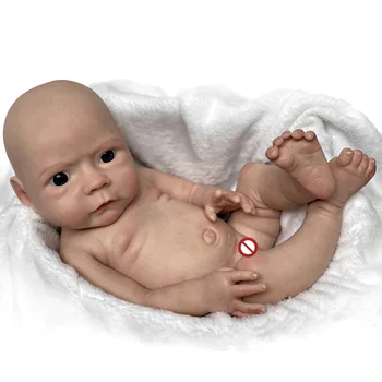 Plný Silikónové Reborn 18-Palcové Boneca Reborn Completa Dievča Plné Silikónové Telo Ručné Bebe Skutočné Dieťa Pеборн Muñeca De Silicona
