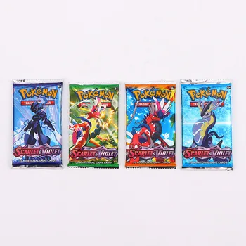 Pokemon Scarlet Fialová Strieborná Karta Package Tréner Pokémon Scarlet a Fialová Kartová Hra Vývoja Booster Collectin