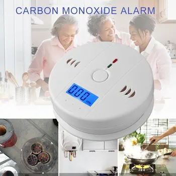 Povolanie Home Safety CO oxidom Uhoľnatým Dymu, Plynu, Snímač Upozornenie Alarm Detektor LCD Displayer Kuchyňa