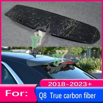 Pre Audi Q8 2018 2019 2020 2021 2022 TFSI Pravé karbonové vlákna Auto Zadný Strešný Kufor Spojler Pery Okna sa Krídlo