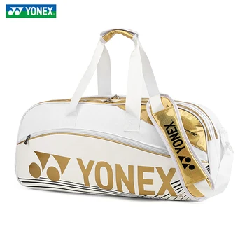 Pôvodné YONEX Izolačné Dizajn Veľký Tenisový Bag PVC Nepremokavé Raketa Taška na Max 6 až 8 ks Rakety, Badminton Taška pre Školenia