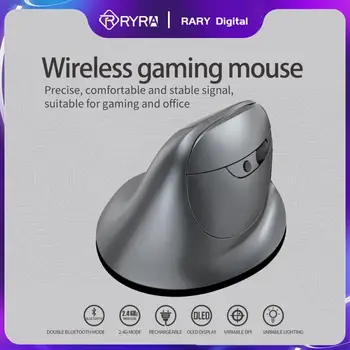 RYRA Ergonomické Bluetooth Vertikálne Myši 2.4 G Wireless Dual-mode Grip Počítač Herných Myší Vypnúť Displej Optická Myš Pre Notebook