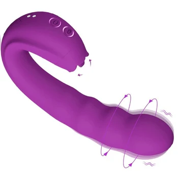 Sexuálne Hračky Vibrátor pre Ženy Klitorálny Lízanie Rotujúce G Mieste 3 V 1 Jazyk Vaginálne Dildo Vibračný Stimulátor Juguetes Sexuales