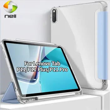 Smart Prípad Tabletu na Kartu Lenovo P11 Plus Pro Xiaoxin Pad Plus 2023 P11 2nd Gen Smart Case s Ceruzkou Držiteľ Flip Puzdro Kryt