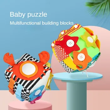 Stavebné Bloky, Inteligencia, Rozvoj Stavebné Bloky Dieťa Textílie, Hračky Bloky Detí Montessori v Ranom Detstve Kocky