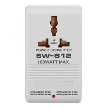 SW-S12 100W 110V/120V Na 220V/240V Krokom-Až Napätia Transformátor Converter Cestovné Dual Channel Power Converter