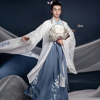 Tradičné Japonské Kimono Dávnych Výšivky Šaty Mužov Samuraj Kostým Cardigan Tradičné