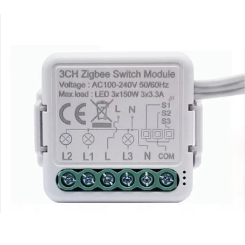 Tuya Wifi Smart Light Switch Modul Podporuje 2 Spôsob Kontroly, Aplikáciu Diaľkové Ovládanie DIY Istič 100-240V, Práca s Alexa Domovská stránka Google