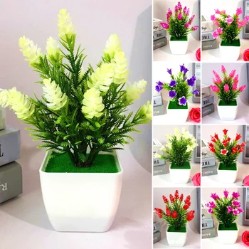 Umelé Rastliny Lily Kvet Pinecone Črepníkové Rastliny Simulácia Kvety Decor Domov Shop Dekorácie Non Vyblednutiu 18 cm Plastov