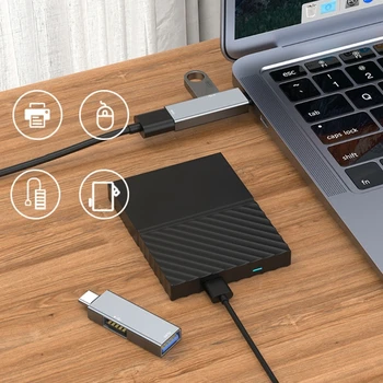 Univerzálna USB Adaptér Typu C a USB3.0 Porty pre Myši a Klávesnice, Použitie Údajov