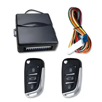 Univerzálny Auto Auto Keyless Entry System Tlačidlo Štart Stop LED Keychain Strednej Súprava zámky Dverí s Diaľkovým ovládaním