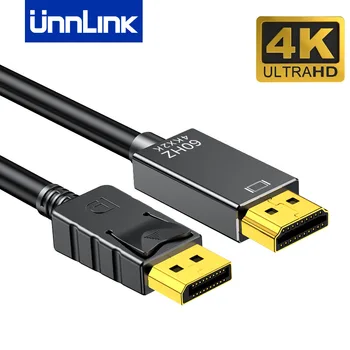 UNNLINK DP-HDMI Kábel 4K60HZ DisplayPort Samec Samec HDMI Audio Video Kábel, Adaptér, Počítač, Notebook, TV Monitor, Projektor