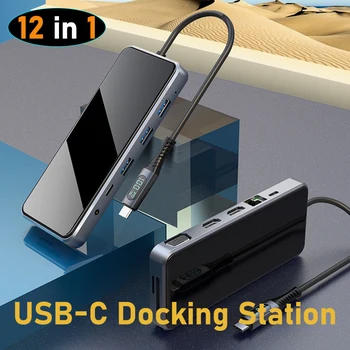 USB Typ-C mtf so sídlom ROZBOČOVAČ USB-C dokovacej stanice, 2x hdmi pre notebook príslušenstvo MacBook Thunderbolt Dock HD Mac mini Dell, Lenovo, HP, ASUS