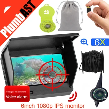 Video Ryby Finder 6Inch IPS LCD Monitor Fotoaparátu Auta Na Zimu pod vodou Ice Rybolovu Príručky Podsvietenie Chlapec/Mužov Darček