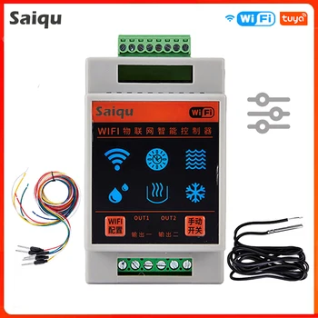 WiFi Tuya Nádrž Hladina Vody Teplotný Detektor Inteligentný Život Termostat Úniku Vody Meter Monitor Ventil Kotla Regulátor Senzor
