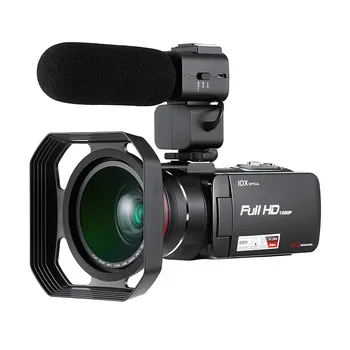 Winait PLNÝ hd1080p digitálna videokamera 120x digitálny zoom, 10x optický zoom digitálny video videokamera