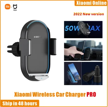 Xiao MIjia Bezdrôtovú Nabíjačku do Auta Pro 50W Max Automatický Senzor Úsek Rýchle Nabíjanie Adaptér, Smart Chladenie Automobilu Seat